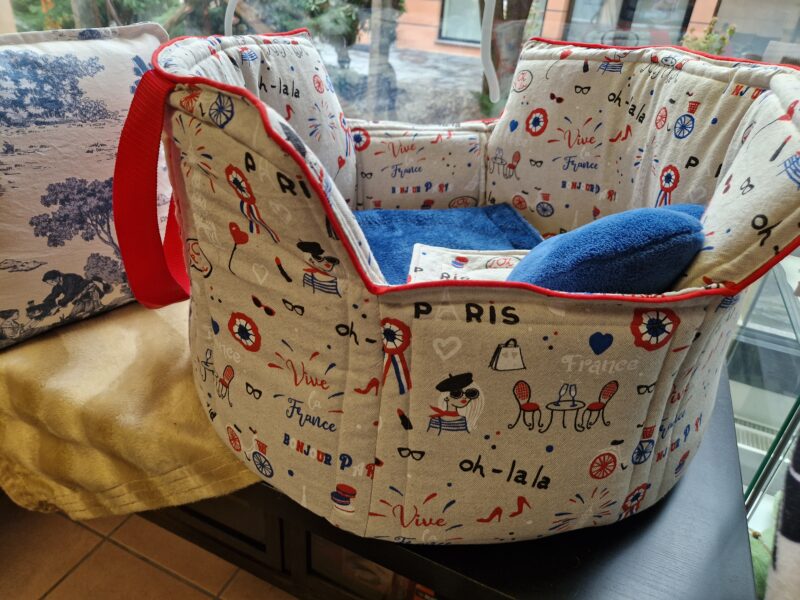 Hunde-Reisebett "Vive la France"